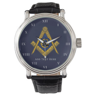 Reloj De Pulsera Personalized Freemason gift Square Compass Masonic