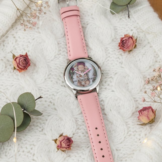 Reloj De Pulsera "Personalized Girl’s Watch – Custom Photo & Text" (Subido por el creador)