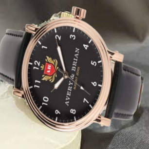 Reloj De Pulsera Personalized his & her name initials and monogram