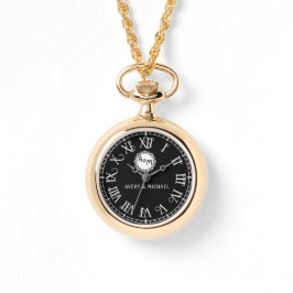 Reloj De Pulsera Personalized Keepsake Couple’s Monogram