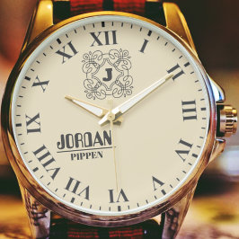 Reloj De Pulsera Personalized Keepsake Elegant Roman Numeral Design