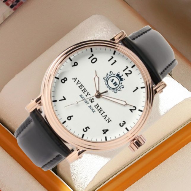 Reloj De Pulsera Personalized with his & her initials and monogram  (Subido por el creador)