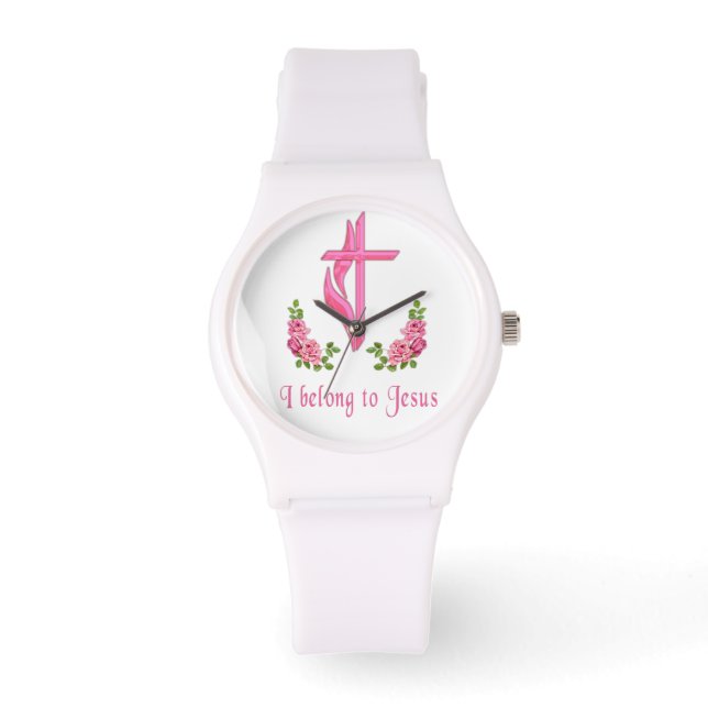 Reloj De Pulsera Pertenezco a Jesús (Anverso)