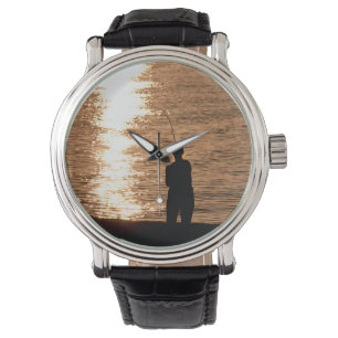Reloj De Pulsera Pesca al atardecer