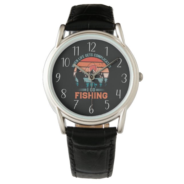 Reloj De Pulsera pesca de altura palabra arte hombres (Anverso)