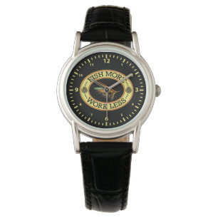 Reloj De Pulsera Pesca de mosca con salmón