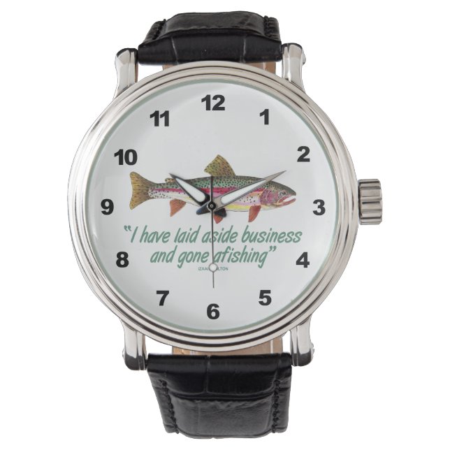 Reloj De Pulsera Pesca de trucha (Anverso)