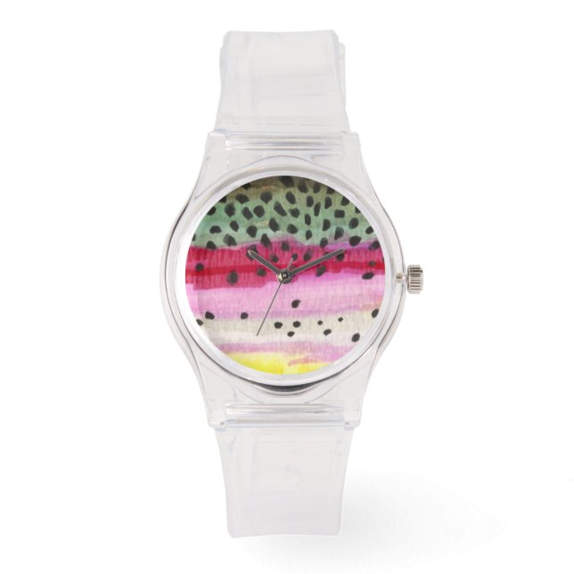 Reloj De Pulsera Pesca de trucha arco iris (Anverso)