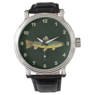 Reloj De Pulsera Pesca de trucha marrón, ictiología