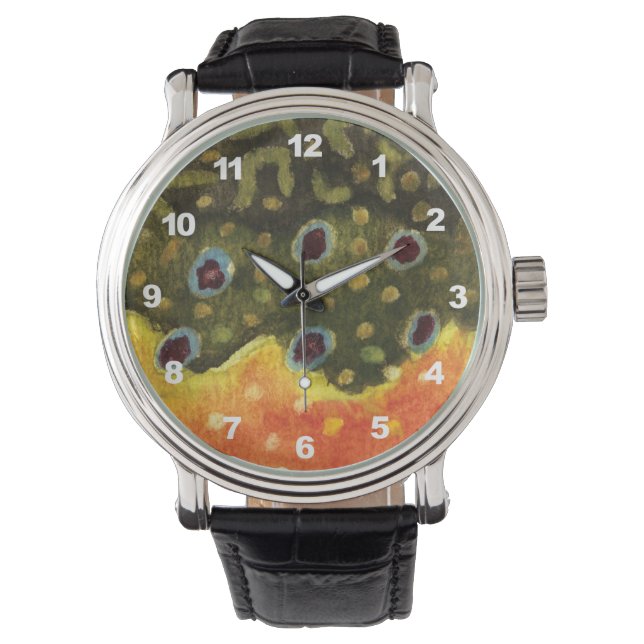 Reloj De Pulsera Pesca de trucha rota (Anverso)