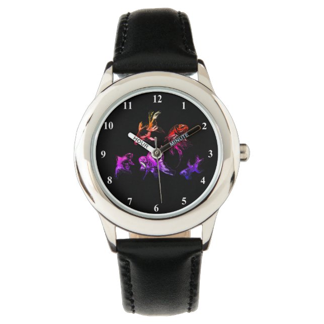 Reloj De Pulsera Pescado de oro + (Anverso)