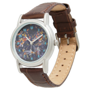 RELOJ DE PULSERA PESCADO KOI SOBRE FLUJO