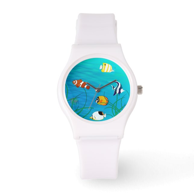 RELOJ DE PULSERA PESCADO TROPICAL, PESCADO DE COLOR, PESCADO DE COR (Anverso)