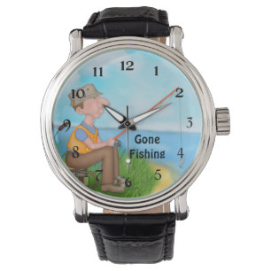 Reloj De Pulsera Pescador de la pesca ininterrumpida