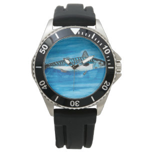 Reloj De Pulsera Pescador Pescador de la Pesca Mackerel Ocean Fly C