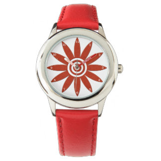 Reloj De Pulsera Pétalos de flores rojas Florales Frescas Flores