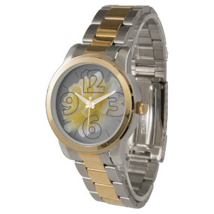 Reloj De Pulsera Pétalos de rosa amarillo