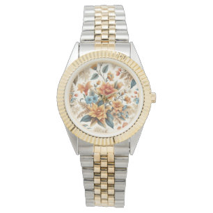 Reloj De Pulsera Pétalos y poesía en un asunto floral