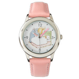 Reloj De Pulsera Peter Rabbit en cama (alimentado por su madre)