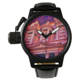 Reloj De Pulsera Petra Treasury Building Writing Watch