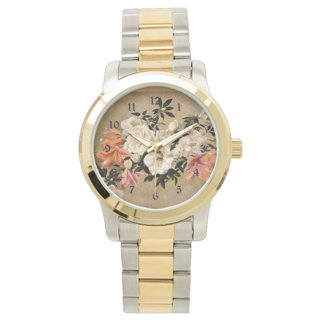 Reloj De Pulsera Petunias: Obra de Henri Fantin-Latour (Anverso)