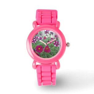 Reloj De Pulsera Petunias rosadas