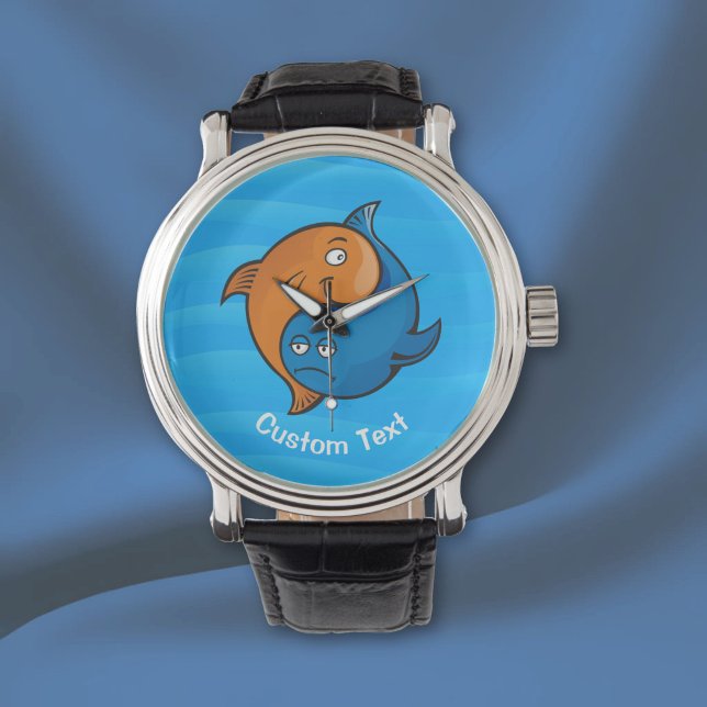 Reloj De Pulsera Pez de Yin Yang Dibujo Animado (Subido por el creador)