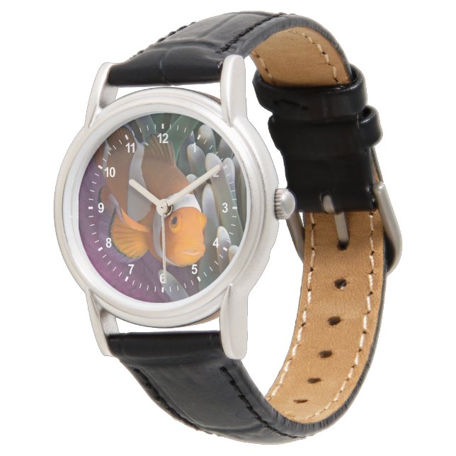 Reloj De Pulsera Pez payaso occidental de anémona (Angular)