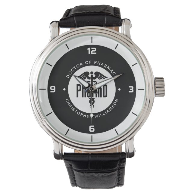 Reloj De Pulsera Pharm Médica de Farmacia Graduado Farmacéutico Far (Anverso)