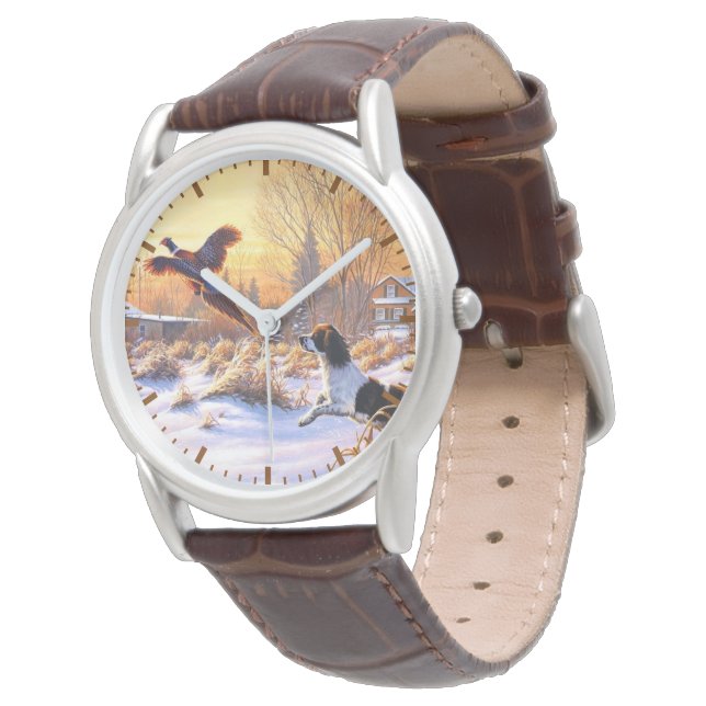 Reloj De Pulsera Pheasant Animado A Tomar Vuelo (Angular)