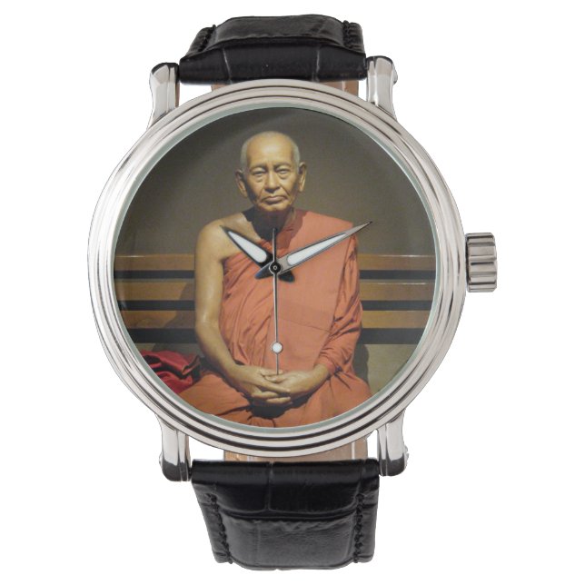 Reloj De Pulsera Phra Dhammayanmuni... Monje budista (Anverso)