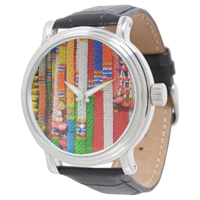 Reloj De Pulsera Phuang Maalai - Garland floral tailandés (Angular)