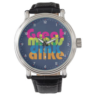 Reloj De Pulsera Pickleball Las grandes mentes bailan igual
