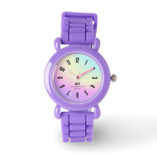 Reloj De Pulsera PickleKids™ Gradiente Peace & Love Purple Watch