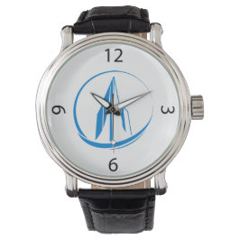 Reloj De Pulsera Pico de paisaje urbano de edificio abstracto Círcu