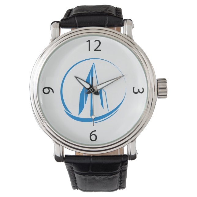 Reloj De Pulsera Pico de paisaje urbano de edificio abstracto Círcu (Anverso)