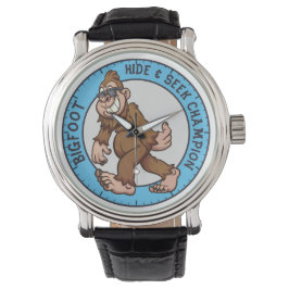 Reloj De Pulsera Pie grande | Vigilancia de Sasquatch (editable)