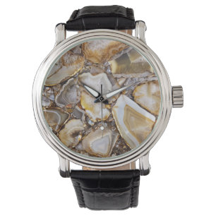 Reloj De Pulsera Piedras de Geode pulido