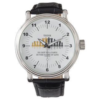 Reloj De Pulsera Piensen Que No Sean Un Peón En El Juego Del Ajedre