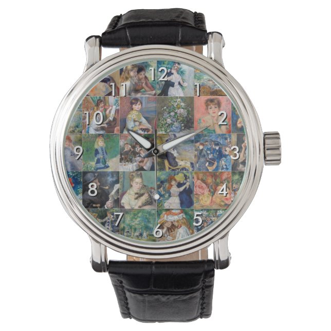 Reloj De Pulsera Pierre-Auguste Renoir - Collage de cuadrícula de o (Anverso)