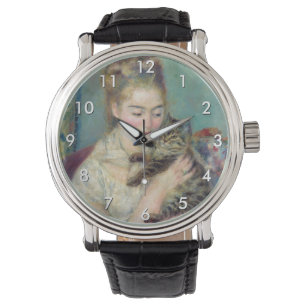 Reloj De Pulsera Pierre-Auguste Renoir - Mujer con un gato