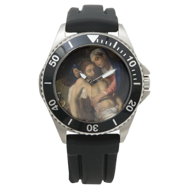 Reloj De Pulsera Pietà (María y Jesús) (por Adam Elsheimer) (Anverso)