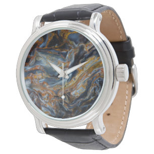 Reloj De Pulsera Pietersita moteada negra