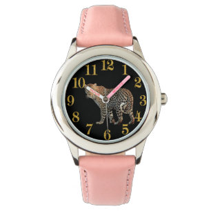 Reloj De Pulsera Pieza de tiempo chita con números de oro