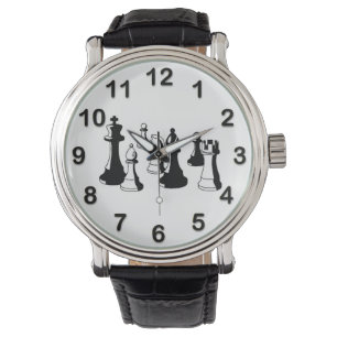 Reloj De Pulsera Piezas de Ajedrez Arte Antiguo #2