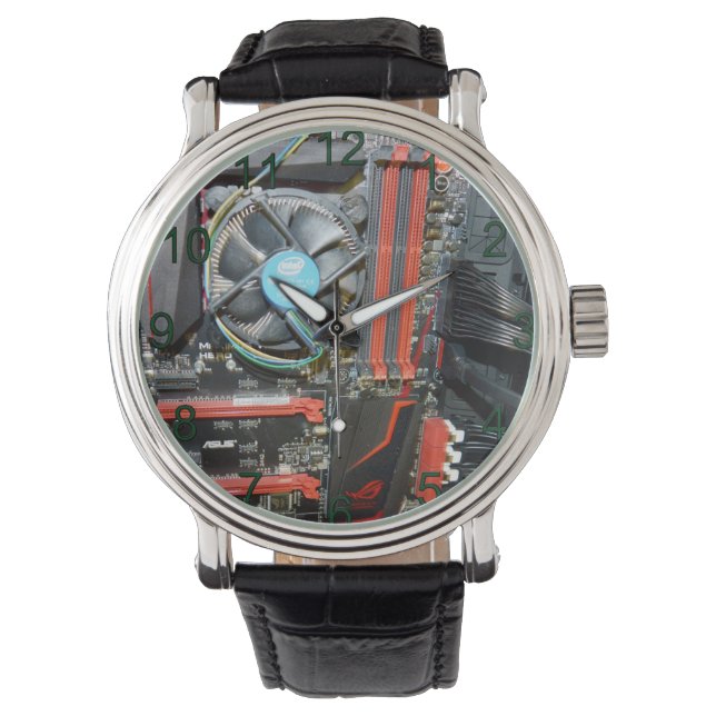 Reloj De Pulsera Piezas de componentes informáticos, (Anverso)