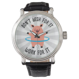 Reloj De Pulsera Pig Hula Hoop