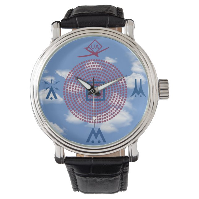 Reloj De Pulsera Piloto de drones de la tabla de símbolos aeronáuti (Anverso)