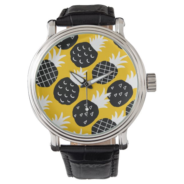 Reloj De Pulsera Piña negra (Anverso)