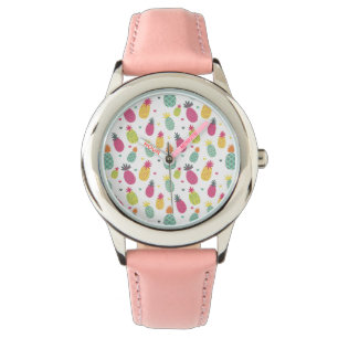 Reloj De Pulsera Piña tropical brillante divertida